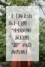 「海上山东」日照：“中国对虾” 从日照“游”向沿海各地